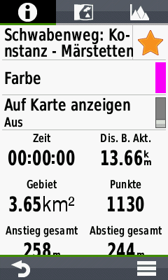 Track Manager Funktionen