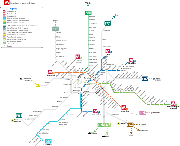 Roma MetropolitanaC e Ferrovia